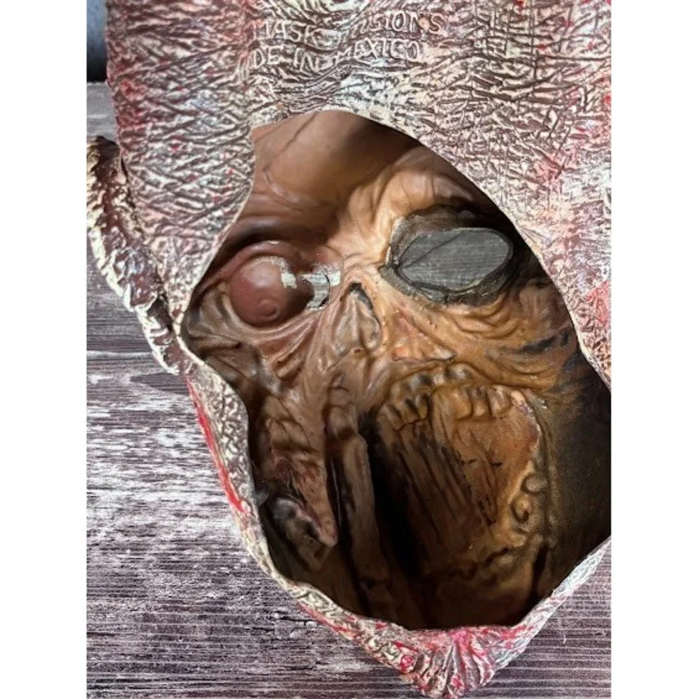 Vintage 2000 Mask Illusion Halloween‎ Undead Latex Mask Excellent Condition